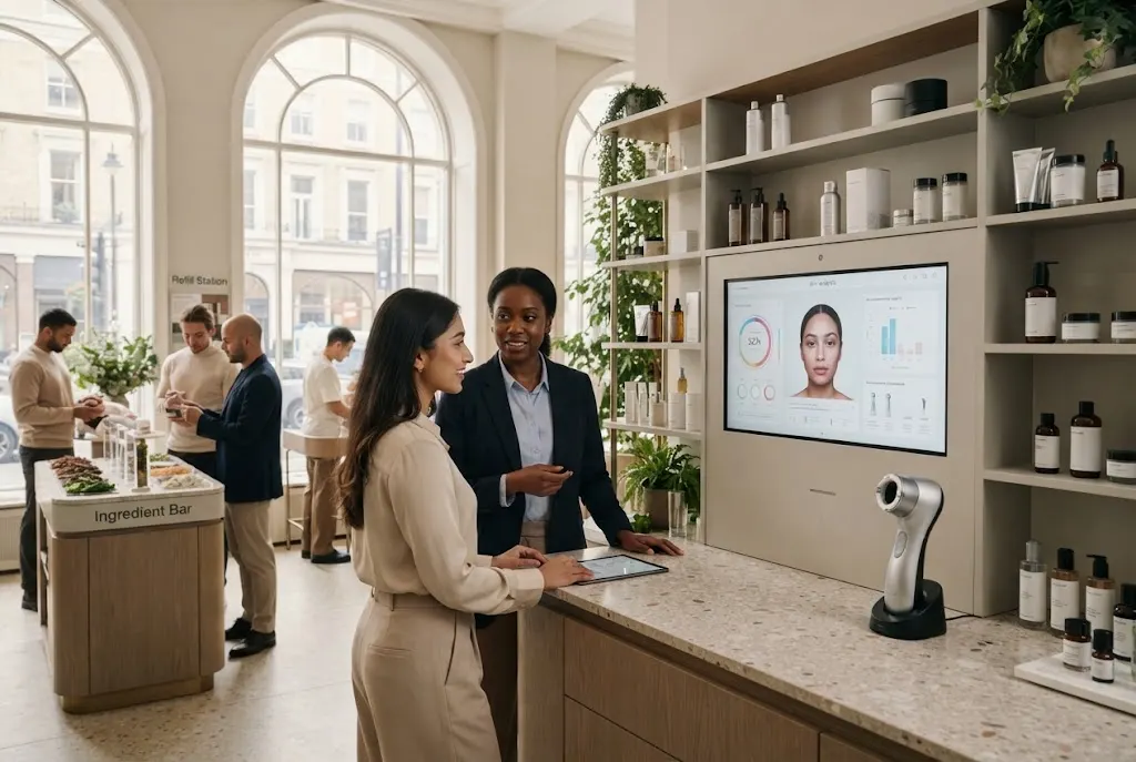 Future of Beauty: What Will Define the Next Decade? Future of beauty shaped by AI technology wellness sustainability and changing consumer trends