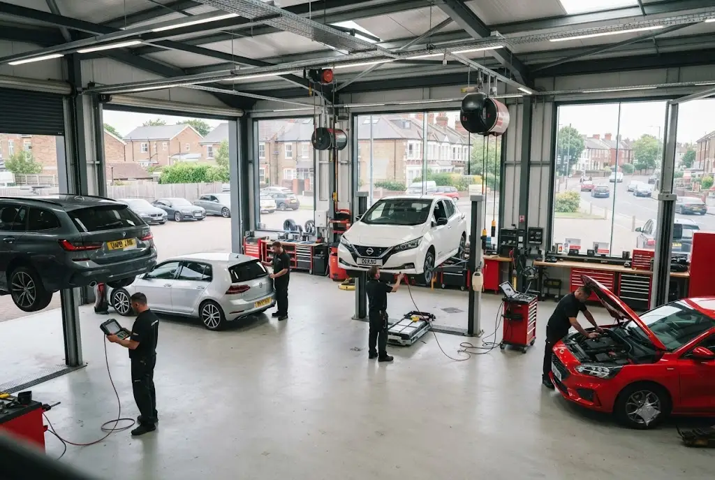 Garage chains providing vehicle servicing and repairs in the UK