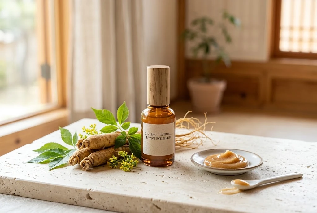 Beauty of Joseon eye cream with ginseng and retinal featured in a skincare review
