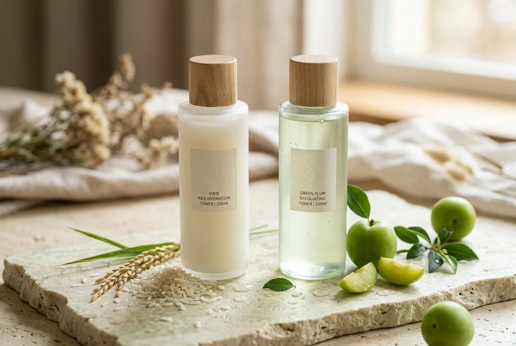 Beauty of Joseon toner comparison featuring Rice Milk and Green Plum formulas