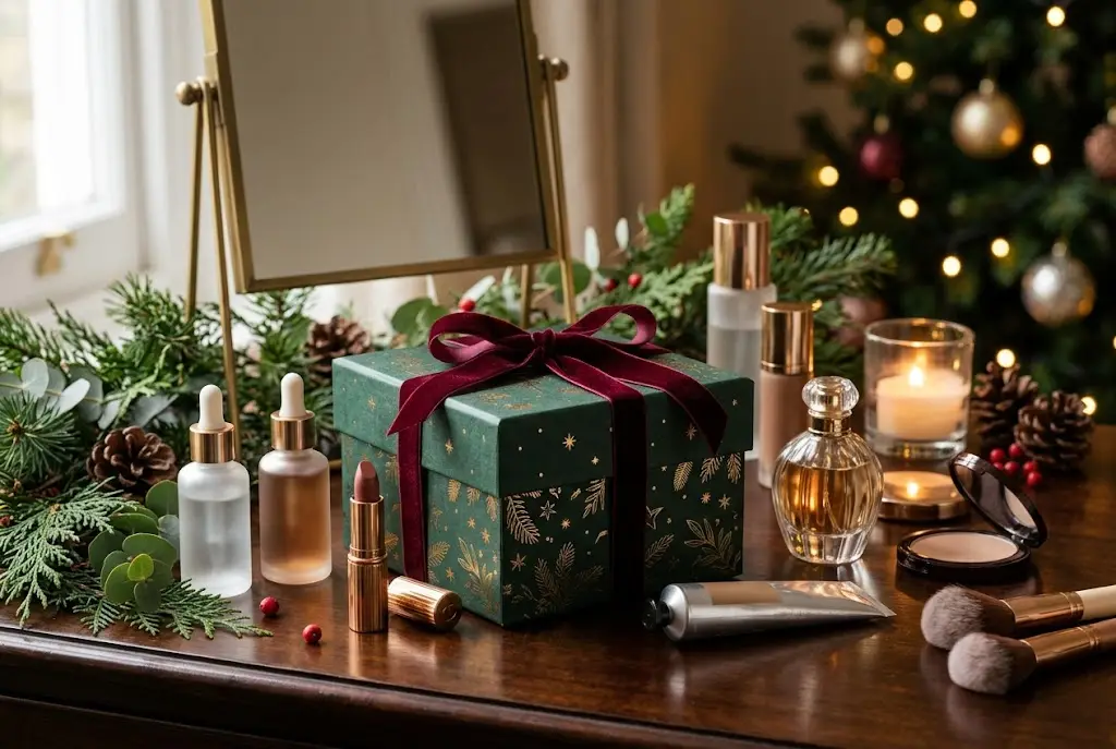 Christmas beauty gift sets featuring makeup, skincare and fragrance