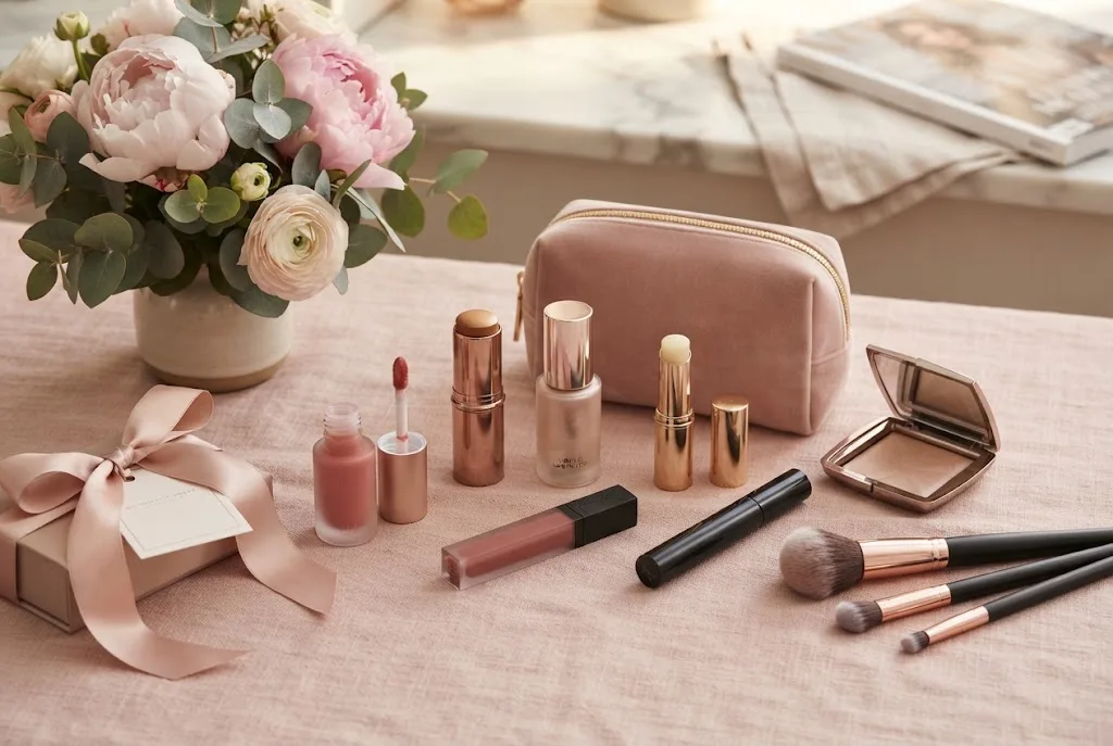 Rare Beauty gift set with makeup products for beauty lovers